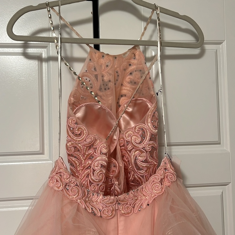 Eli Wilde Pink 2 Piece Ball Gown, Size 4 - Picture 4 of 6
